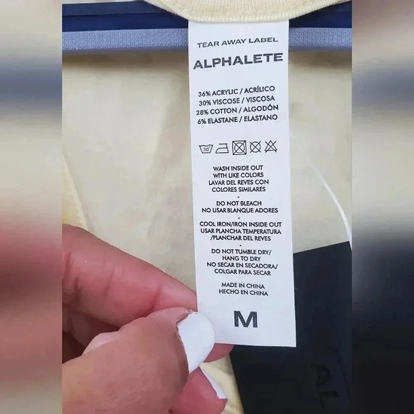 Alphalete Light Yellow Stringer Men's Tank Size M - Picture 3 of 5